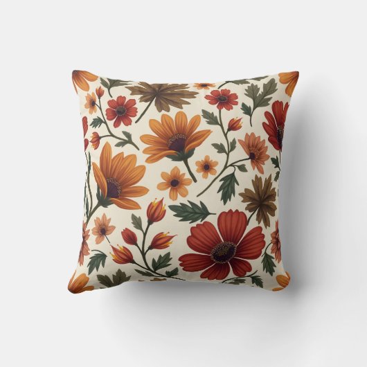 秋の花 クッション (裏面)