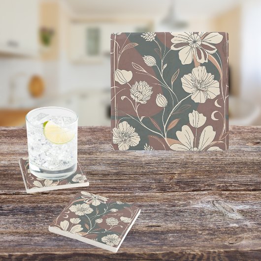 秋の花 ストーンコースター