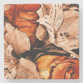 秋の花 ストーンコースター