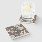 秋の花 ストーンコースター (横)