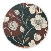 秋の花 セラミックノブ (正面)