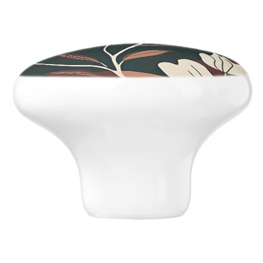 秋の花 セラミックノブ (側面)