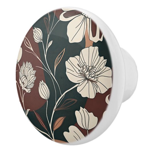 秋の花 セラミックノブ (右)