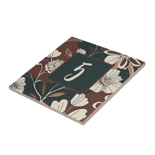 秋の花 タイル (側面)