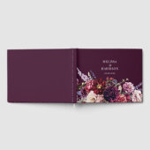 秋の花 ダリア ダーク ゲストブック (全面)