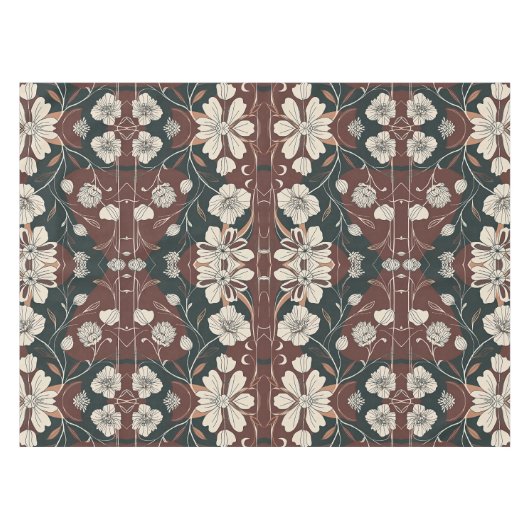 秋の花 テーブルクロス (正面(横))