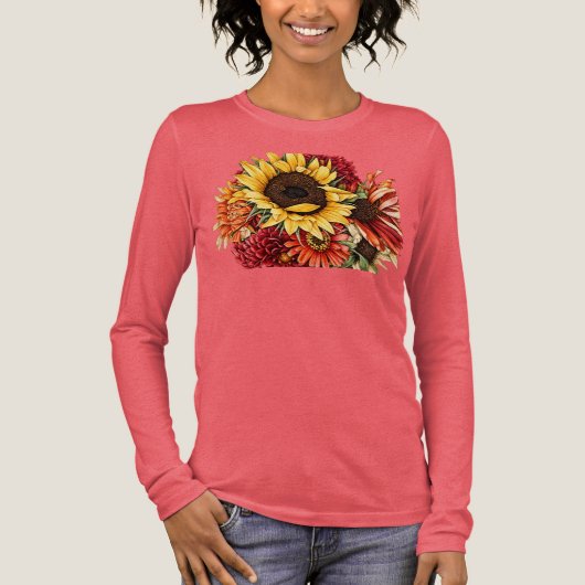 秋の花 トライブレンドTシャツ (正面)