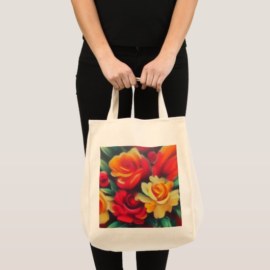 秋の花 トートバッグ (正面(商品))