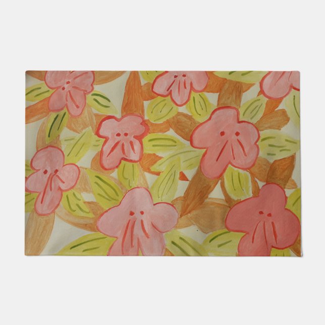 秋の花 ドアマット (正面)