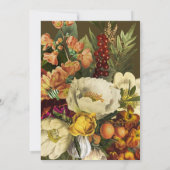 秋の花 ハロウィンパーティーの招待状 招待状 (裏面)