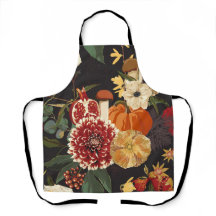 秋の花、ハーブ、キノコ。