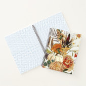 秋の花、ハーブ、キノコ。 ノートブック (内部)