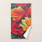 秋の花 バスタオルセット (ハンドタオル)