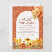 秋の花 | ブライダル昼食会 招待状 (正面)