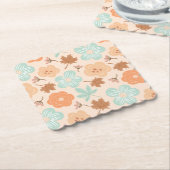 秋の花 ペーパーコースター (アングル)