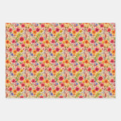 秋の花 ラッピングペーパーシート (正面3)