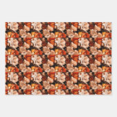 秋の花 ラッピングペーパーシート (正面)