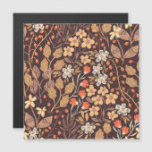 秋の花:ヴィンテージ継ぎ目のパターン (正面/裏面)