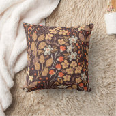 秋の花：ヴィンテージ継ぎ目のパターン クッション (ブランケット)