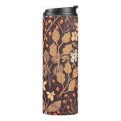 秋の花：ヴィンテージ継ぎ目のパターン タンブラー (回転左)