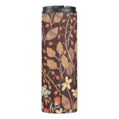 秋の花：ヴィンテージ継ぎ目のパターン タンブラー (裏面)