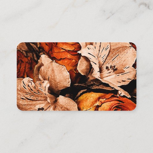 秋の花 名刺 (裏面)