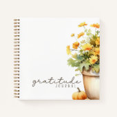 秋の花「感謝の日誌」 ノートブック (正面)