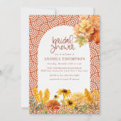 秋の花 | 秋のブライダルシャワー 招待状 (正面)