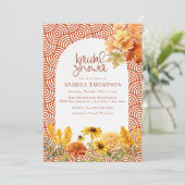 秋の花 | 秋のブライダルシャワー 招待状 (スタンド正面)