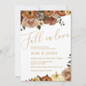 秋の花 秋の恋人たちのシャワー 招待状 (正面)