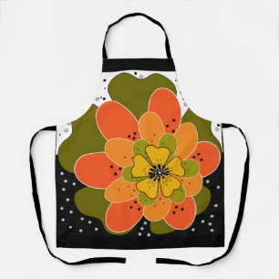 秋の花,秋,花,イラストレーション投げ エプロン