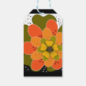 秋の花,秋,花,イラストレーション投げ ギフトタグ (裏面)