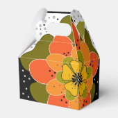 秋の花，秋，花，イラストレーション投げ フェイバーボックス (裏面サイド)