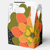 秋の花，秋，花，イラストレーション投げ フェイバーボックス (オープン)