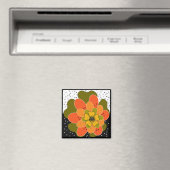 秋の花,秋,花,イラストレーション投げ マグネット (インサイチュ (食洗機))