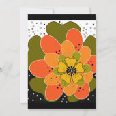 秋の花,秋,花,イラストレーション投げ 招待状 (裏面)