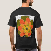 秋の花，秋，花，イラストレーション投げ Tシャツ (裏面)