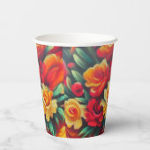 秋の花 紙コップ (裏面)