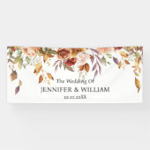 秋の花 結婚式 パーティー イベント 卒業式 横断幕 (横)