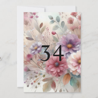 秋の花 葉 水彩 書道 テキスト 招待状