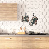 秋の花 鍋つかみ&鍋敷きセット