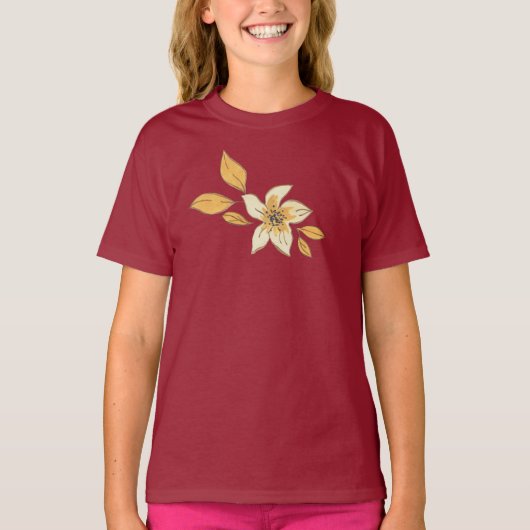 秋の花 Tシャツ (正面)