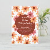 秋の花ANYエイジブルゴーニュ誕生日 招待状 (スタンド正面)