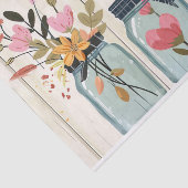 秋の花Mason Jars Decompage 薄葉紙 (詳細)