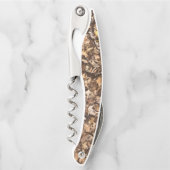 秋の茶色の葉 ソムリエナイフ (正面)