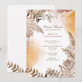 秋の草 招待状 (正面/裏面)