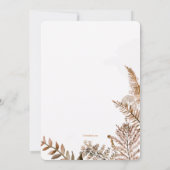 秋の草 招待状 (裏面)