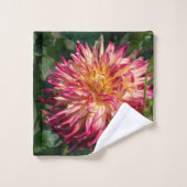 「秋の菊」植物学プリント バスタオルセット (ウォッシュタオル)