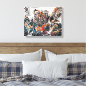 秋の華やかさ中国のと絵画キャンバス キャンバスプリント (インサイチュ (寝室))