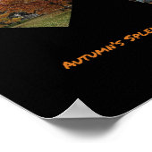 秋の華やかなポスター ポスター (角)